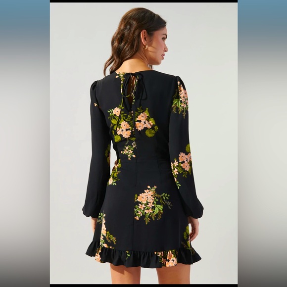 Sugarlips Women’s Jasleen Floral Ruffle Mini Dress - Picture 4 of 4